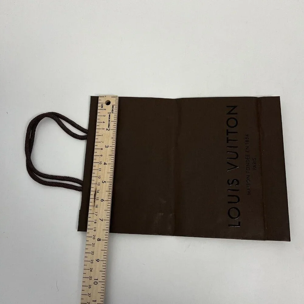 Authentic Louis Vuitton Paper Gift shopping Bag Brown